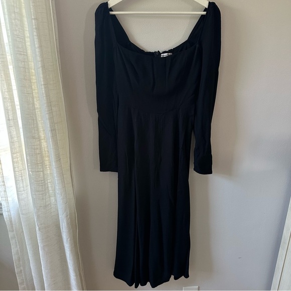 Reformation Sigmund Dress Black - Picture 3 of 10